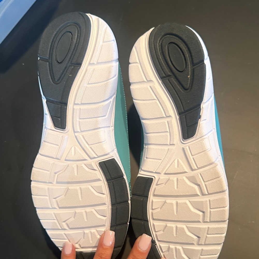 Source Unknown Teal Slip-On Walking Sneakers - image 3